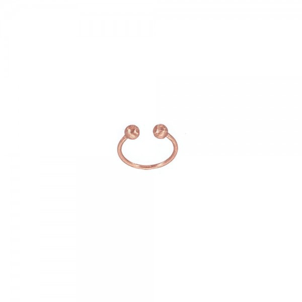 Δαχτυλίδι Sphere pink gold plated