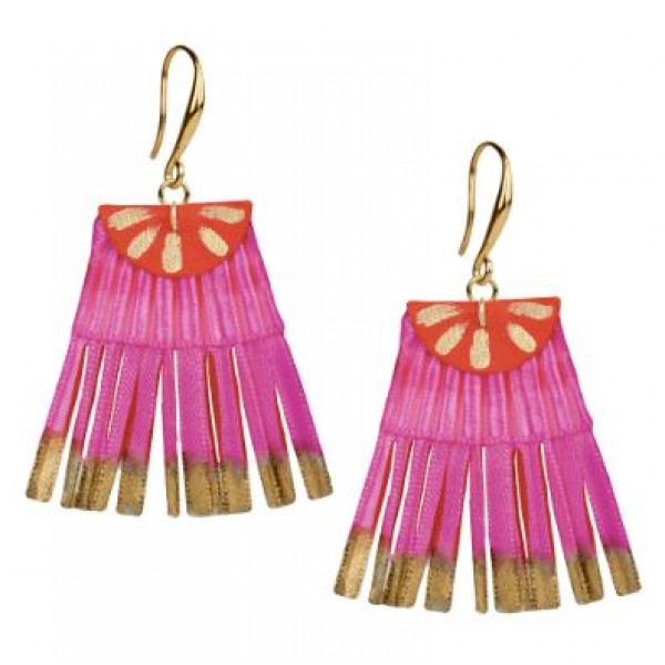Σκουλαρίκια Scallop _ Fuchsia