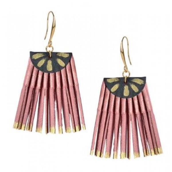 Σκουλαρίκια Scallop _ Old Pink